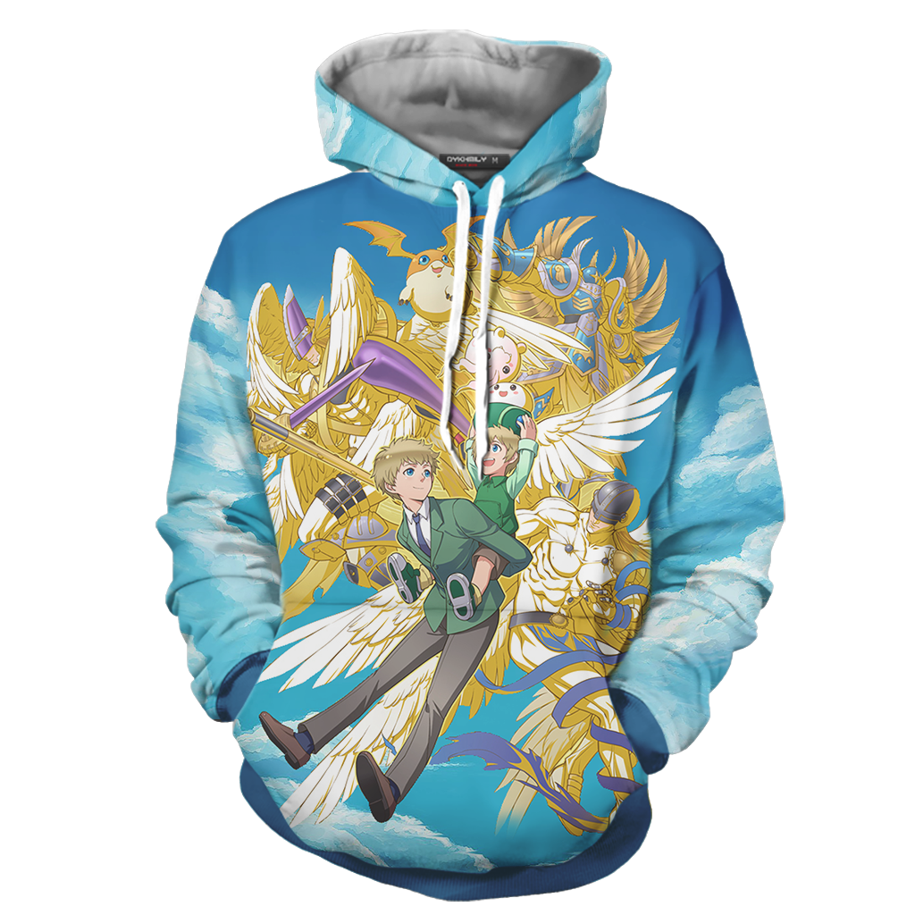 Digimon Takaishi Takeru And Angemon Unisex 3D T-shirt