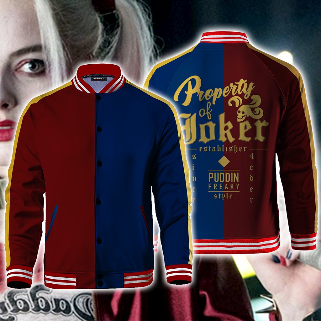 Harley Quinn Cosplay Baseball Jacket US/EU XXS (ASIAN S)