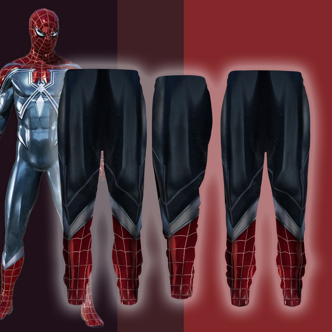 Spider-Man PS4 Spider-Man-DLC Cosplay Jogging Pants S