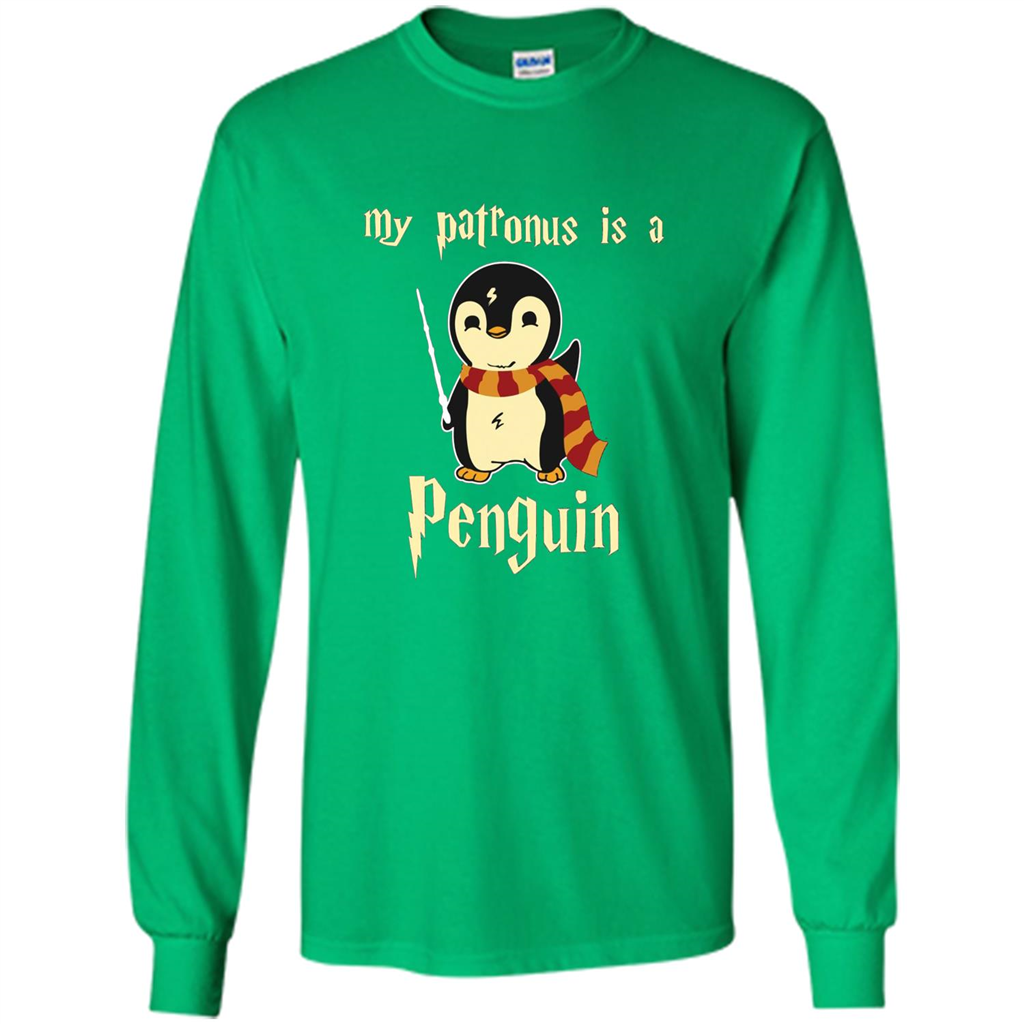 Penguin T-Shirt My Patronus Is A Penguin Hot 2017 T-Shirt Irish Green S