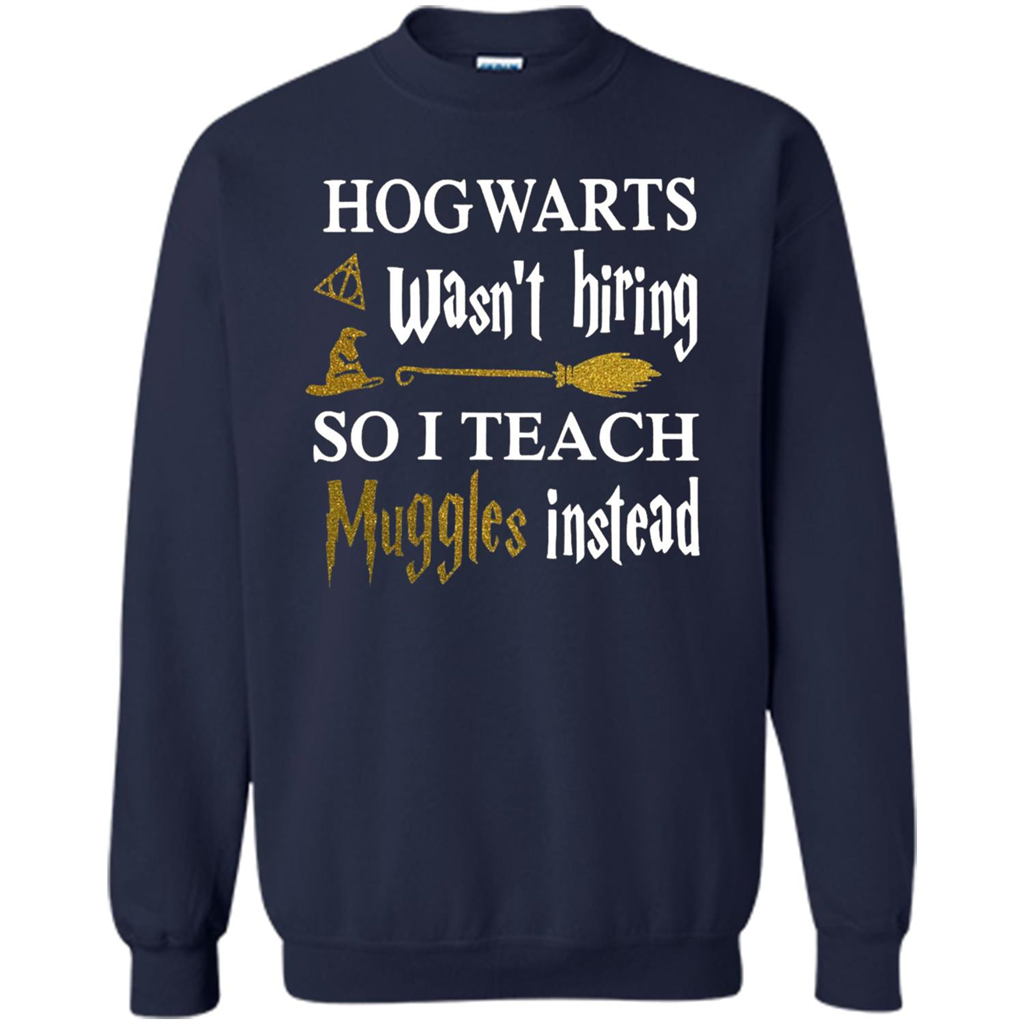 I Teach Muggles Instead T-shirt Navy S