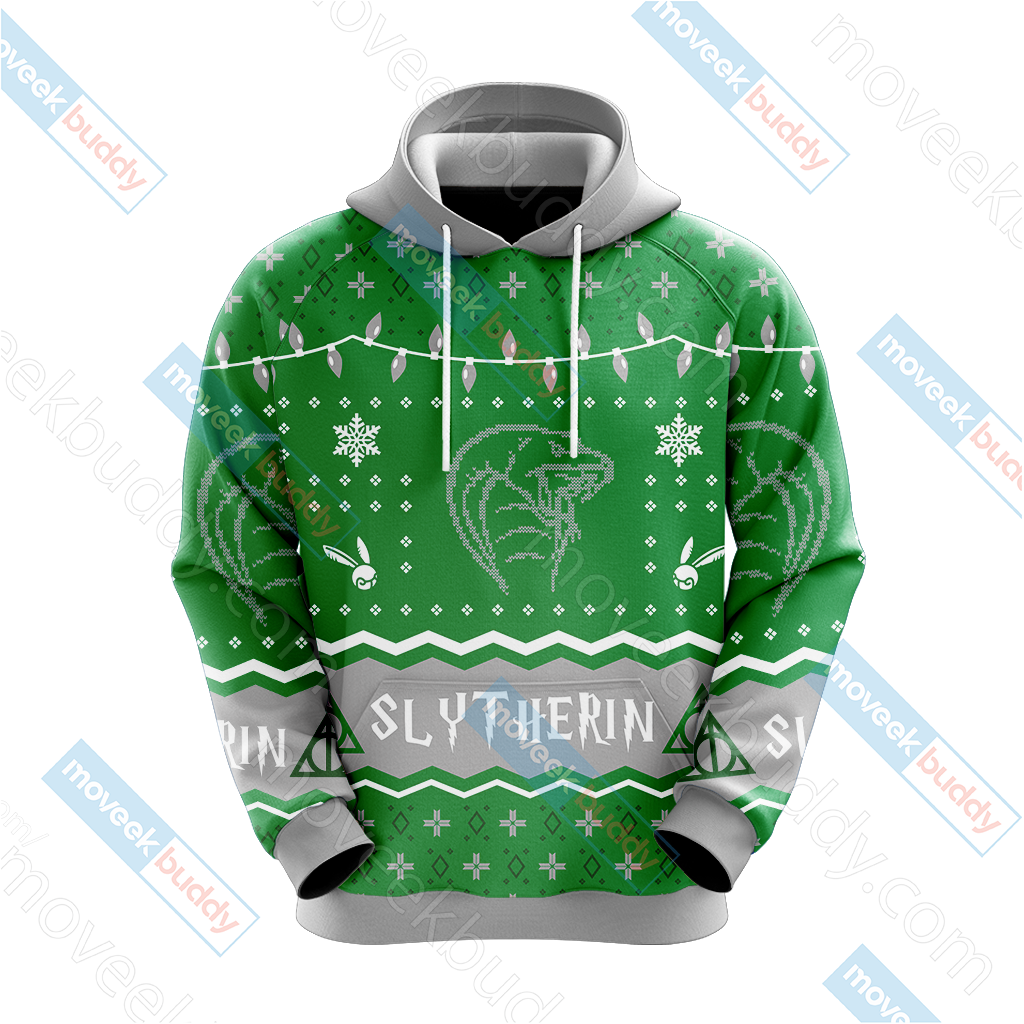 Harry Potter - Slytherin House Christmas Style Unisex 3D T-shirt