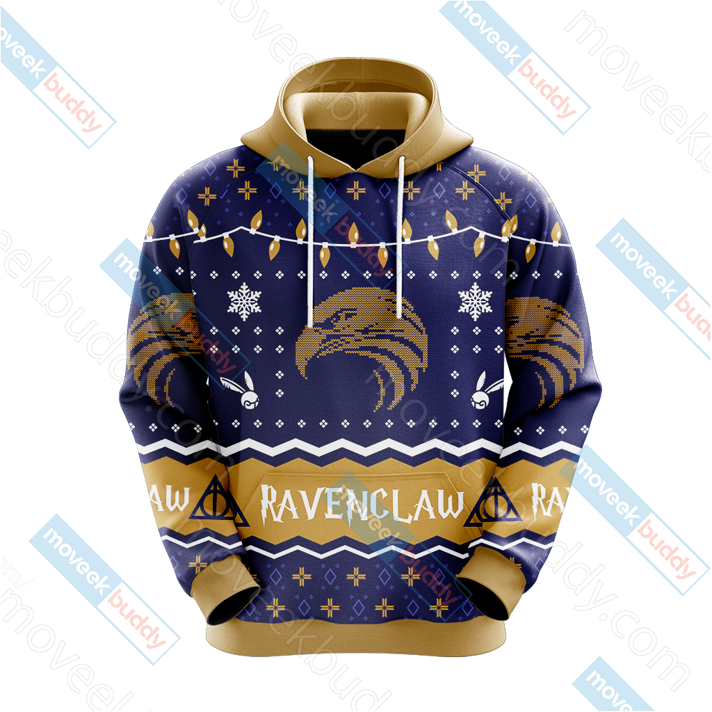 Harry Potter - Ravenclaw House Christmas Style Unisex 3D T-shirt