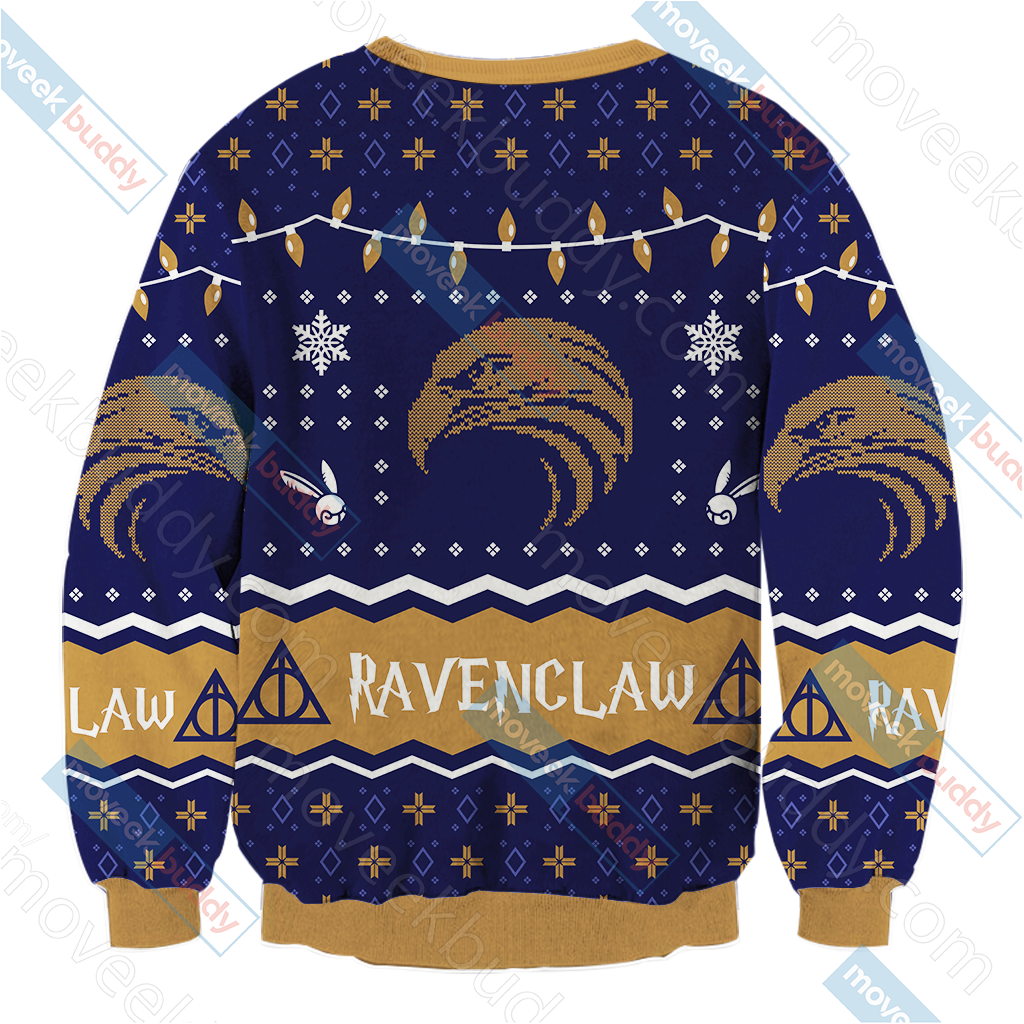 Harry Potter - Ravenclaw House Christmas Style Unisex 3D Sweater