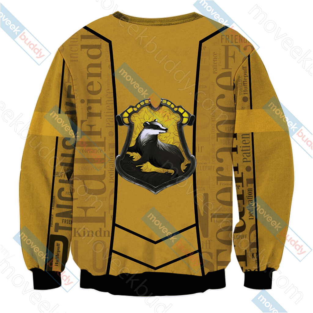 Harry Potter - Hufflepuff House New Lifestyle Unisex 3D Sweater