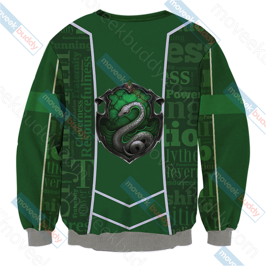 Harry Potter - Slytherin House New Lifestyle Unisex 3D Sweater