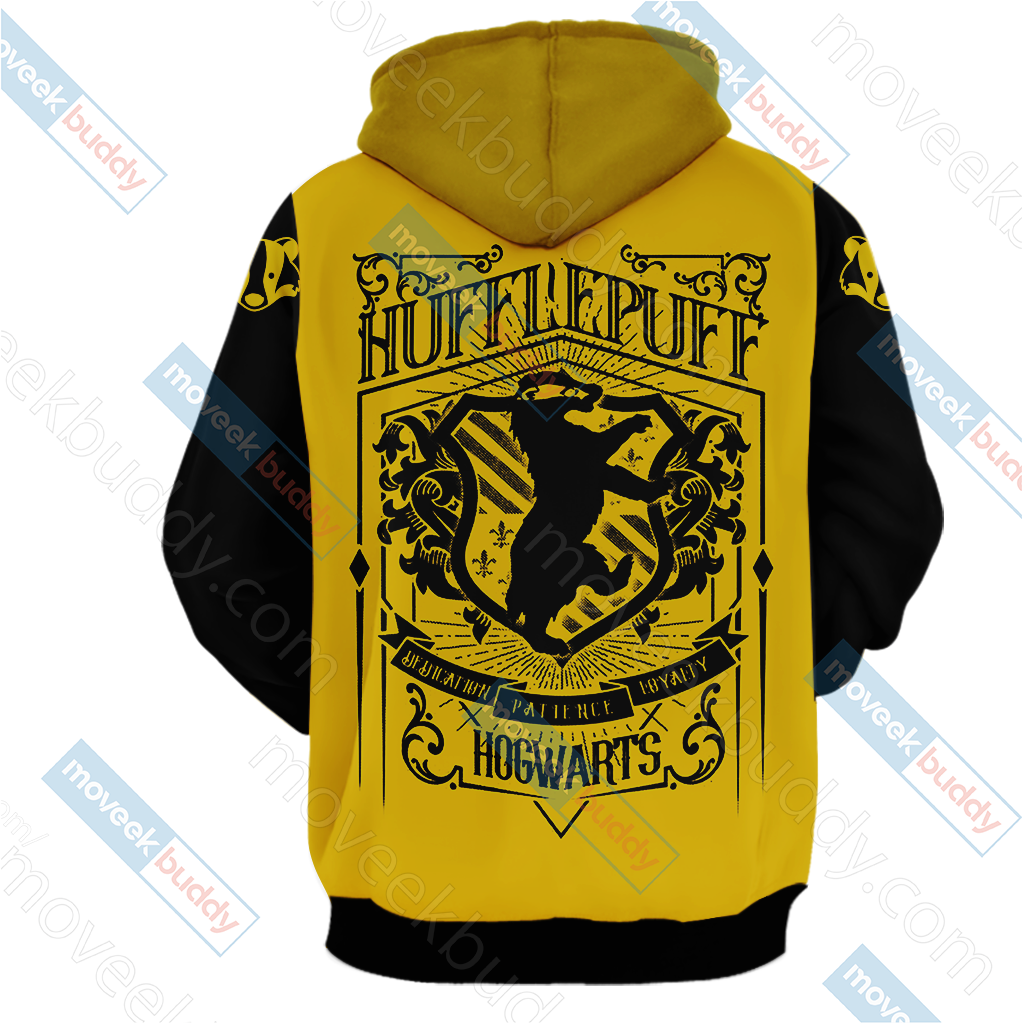 Harry Potter Loyal Like A Hufflepuff Wacky Style Unisex 3D T-shirt