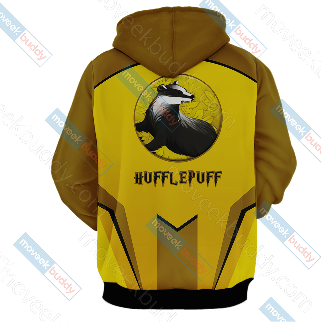 Harry Potter - Hufflepuff House Wacky Style Unisex 3D T-shirt
