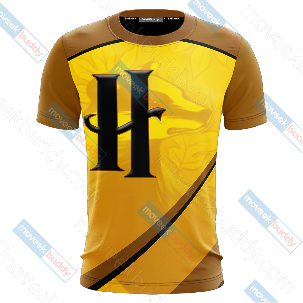 Harry Potter - Hufflepuff House Wacky Style Unisex 3D T-shirt