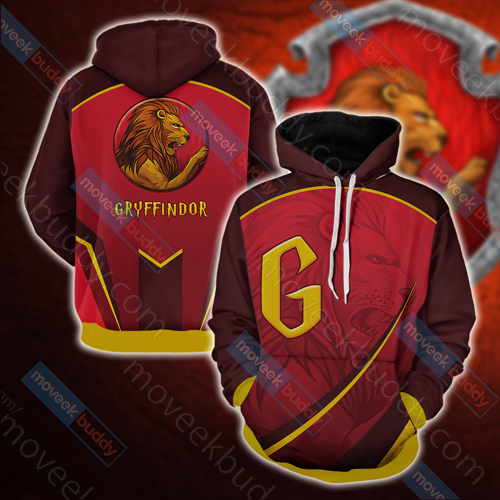 Harry Potter - Gryffindor House Wacky Style Unisex 3D T-shirt Hoodie S