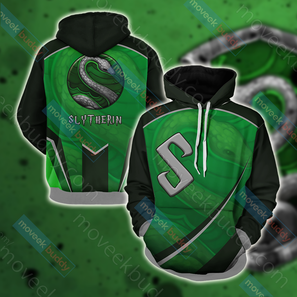 Harry Potter - Slytherin House Wacky Style Unisex 3D T-shirt Hoodie S