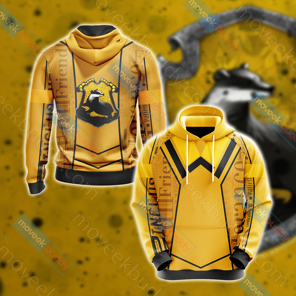 Harry Potter - Hufflepuff House New Lifestyle Unisex 3D T-shirt Hoodie S