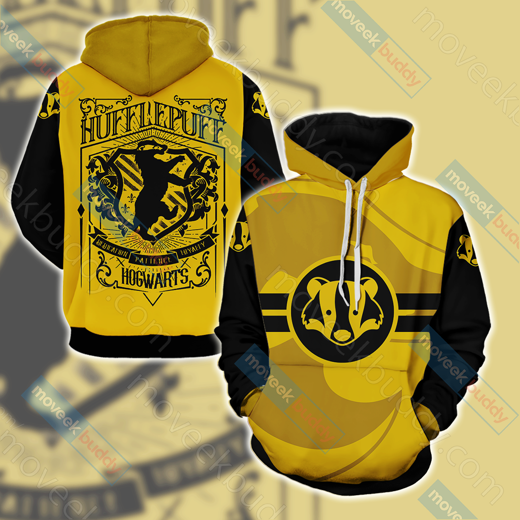 Harry Potter Loyal Like A Hufflepuff Wacky Style Unisex 3D T-shirt Hoodie S
