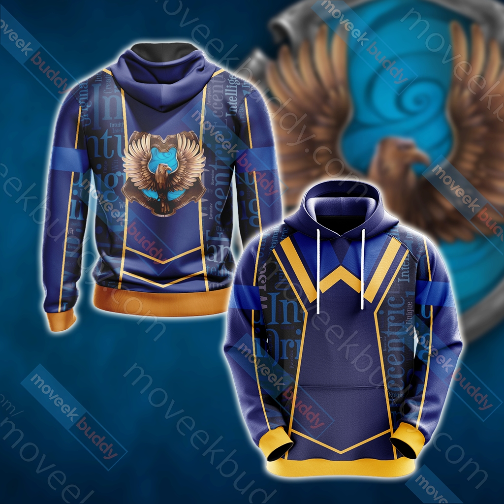 Harry Potter - Ravenclaw House New Lifestyle Unisex 3D T-shirt Hoodie S