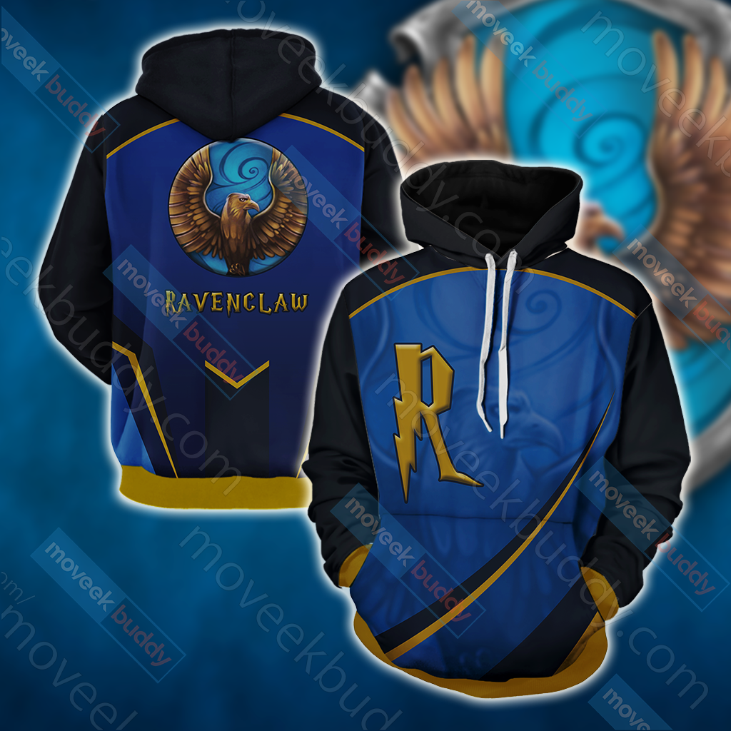 Harry Potter - Ravenclaw House Wacky Style Unisex 3D T-shirt Hoodie S