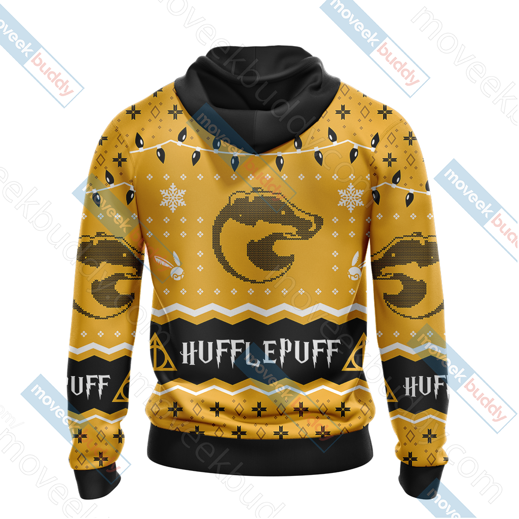 Harry Potter - Hufflepuff House Christmas Style Unisex 3D T-shirt