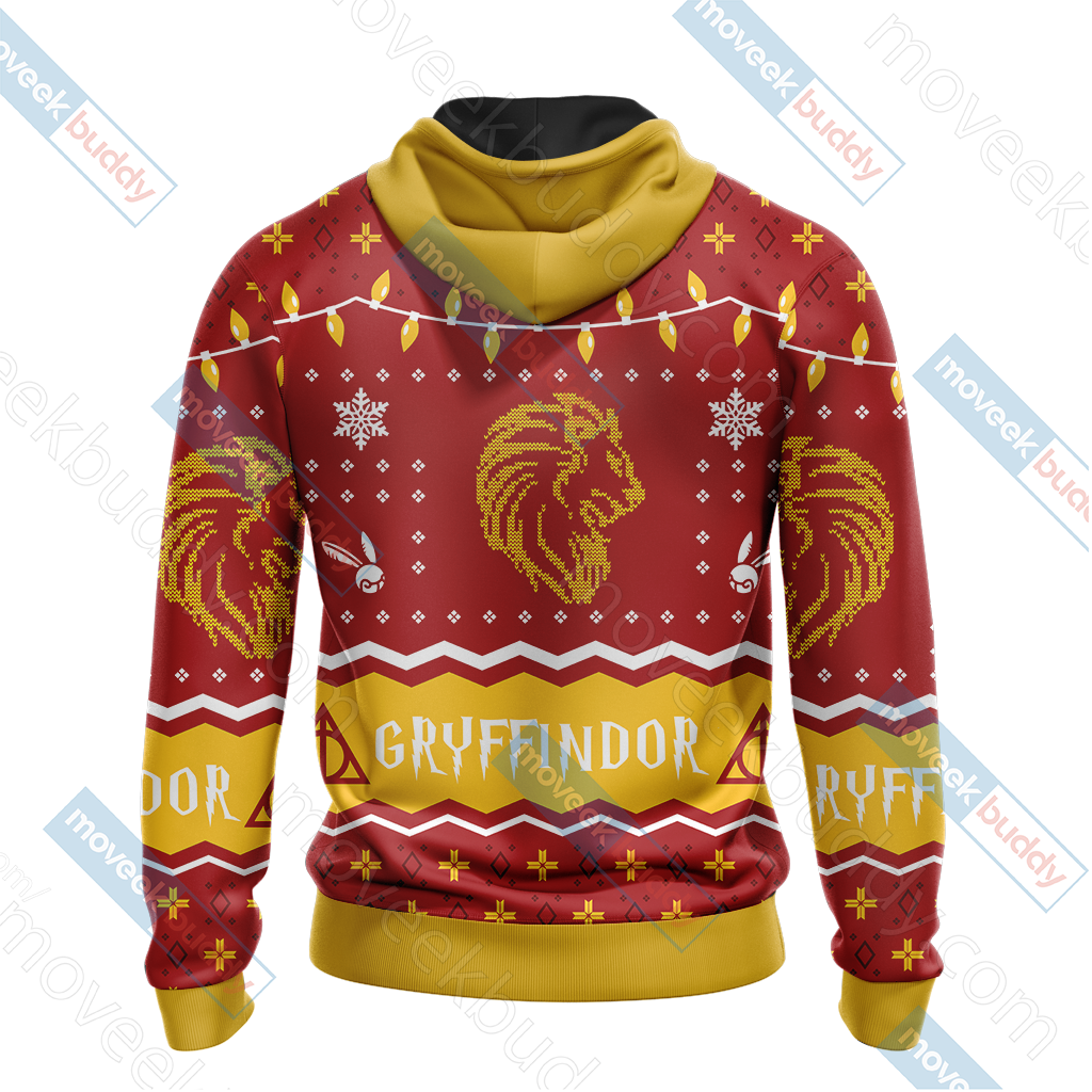 Harry Potter - Gryffindor House Christmas Style Unisex 3D T-shirt