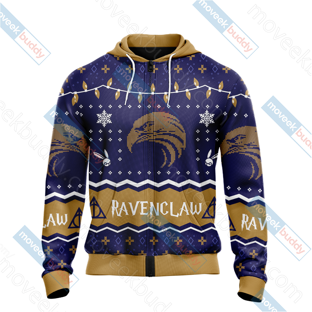 Harry Potter - Ravenclaw House Christmas Style Unisex 3D T-shirt
