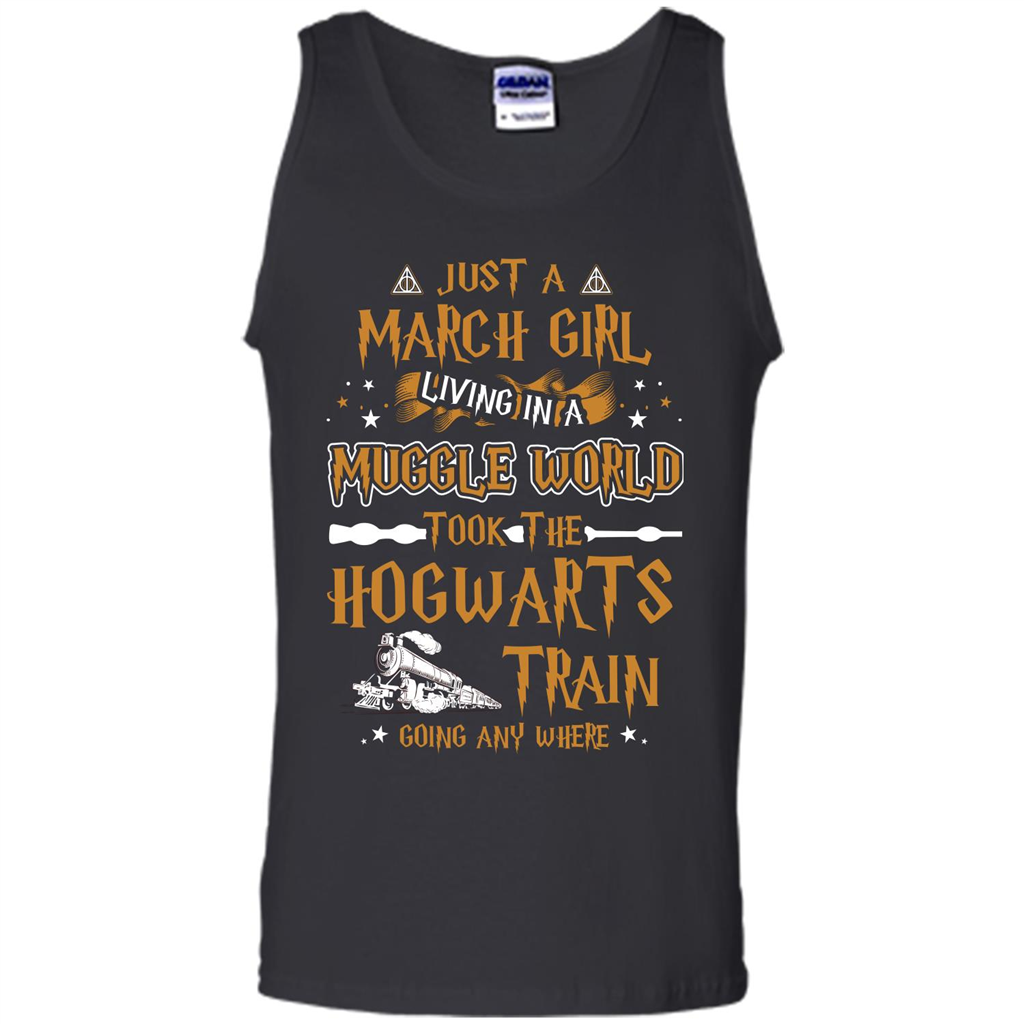 Harry Potter T-shirt Just A March Girl Living In A Muggle World Black S