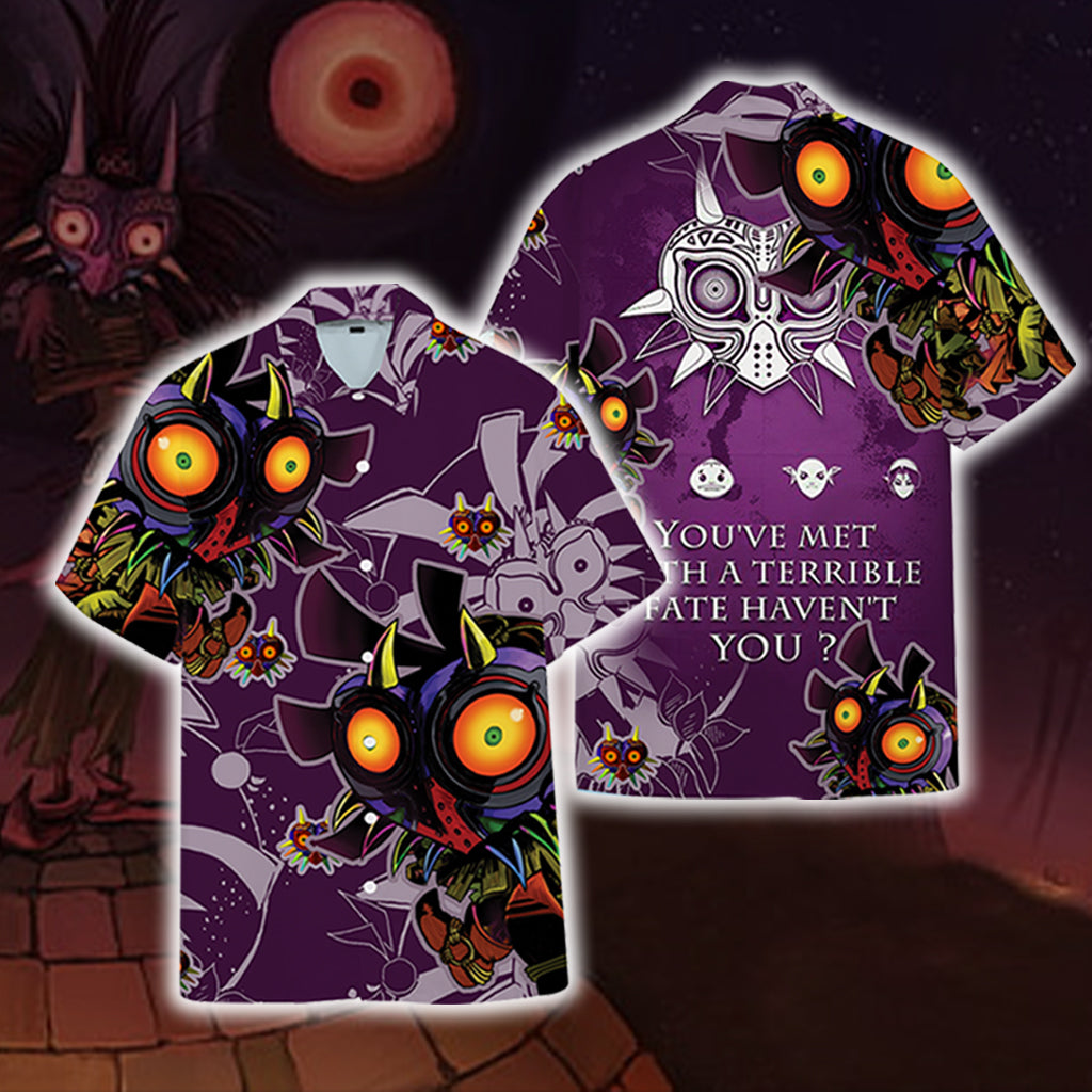 The Legend Of Zelda: Majora's Mask Unisex 3D T-shirt Zip Hoodie Pullover Hoodie Hawaiian Shirt S