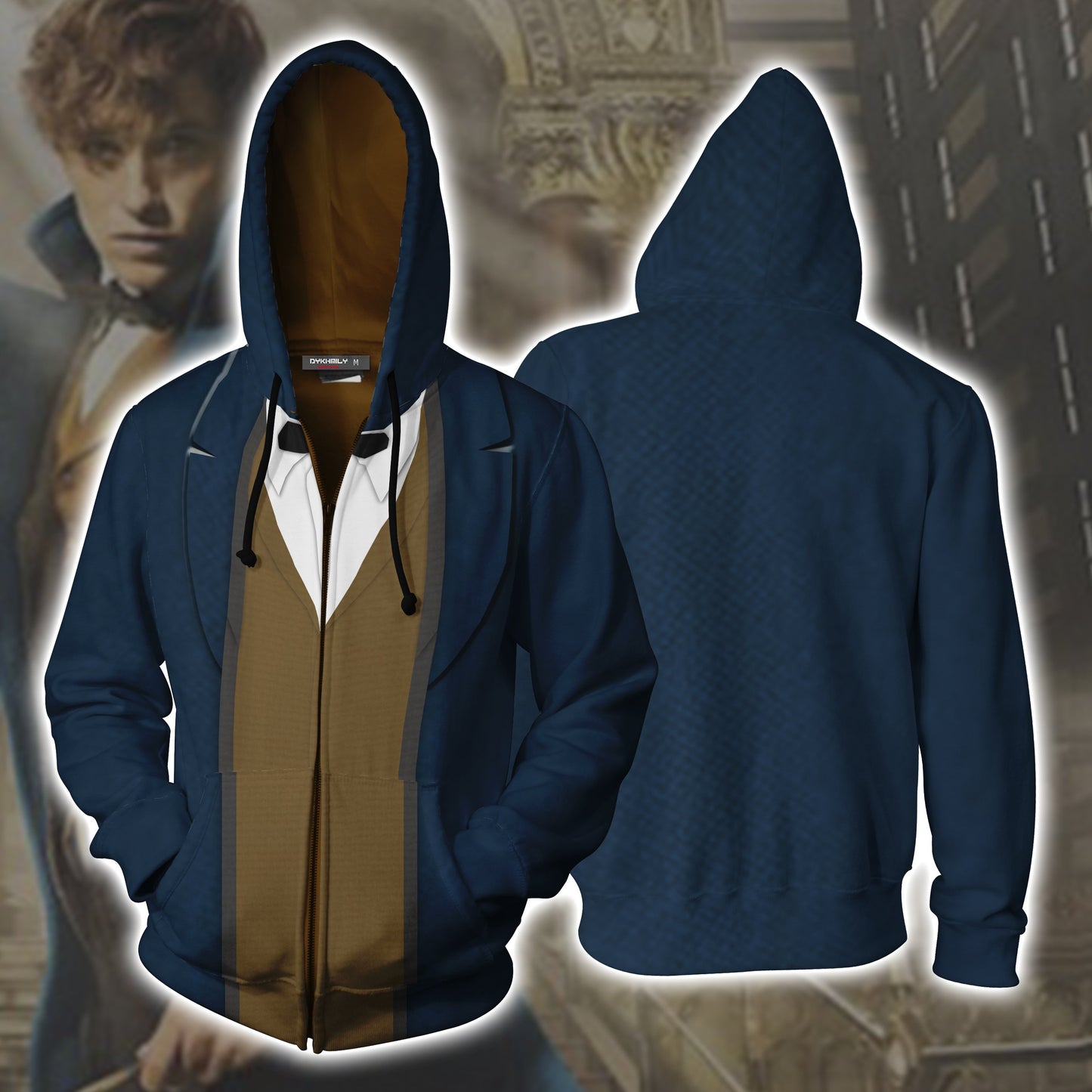 Newt Scamander Fantastic Beast Harry Potter Fan Zip Up Hoodie S