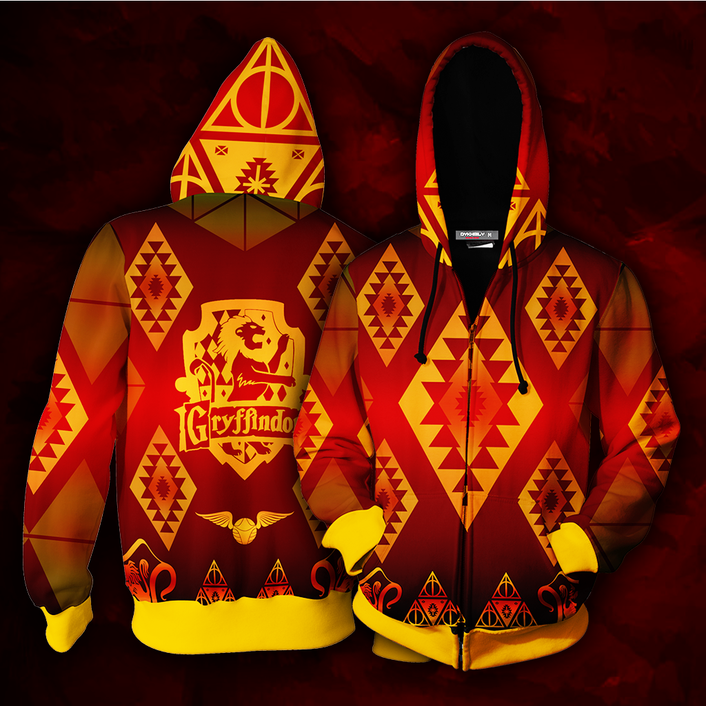 Hogwart Proud To Be A Gryffindor Harry Potter 3D Hoodie Zip Hoodie S