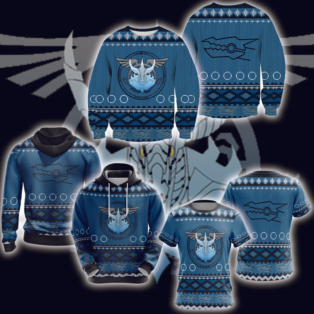 Yu-gi-oh! - Stardust Dragon Knitting Style Unisex 3D Sweater
