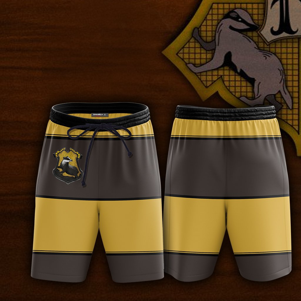 Striped Hufflepuff Harry Potter New Beach Short S