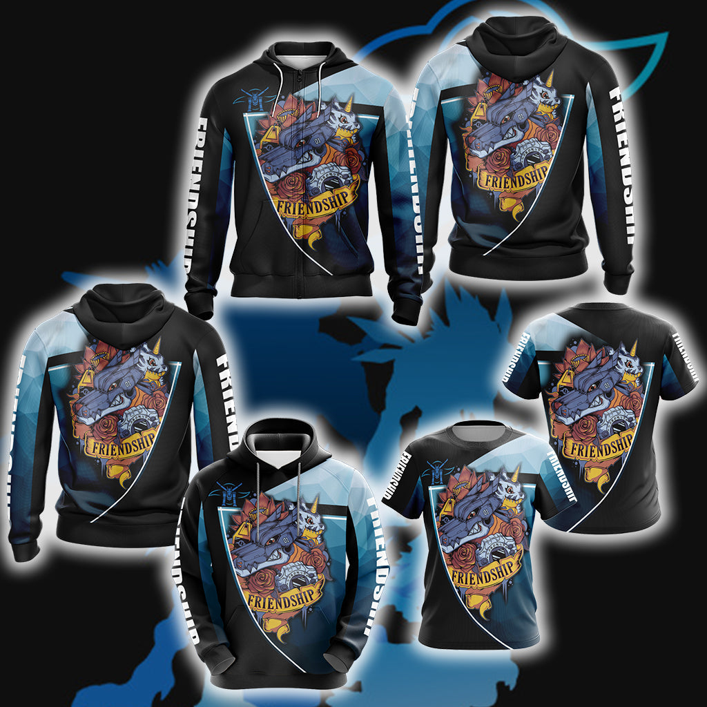 Digimon - Friendship Unisex 3D T-shirt