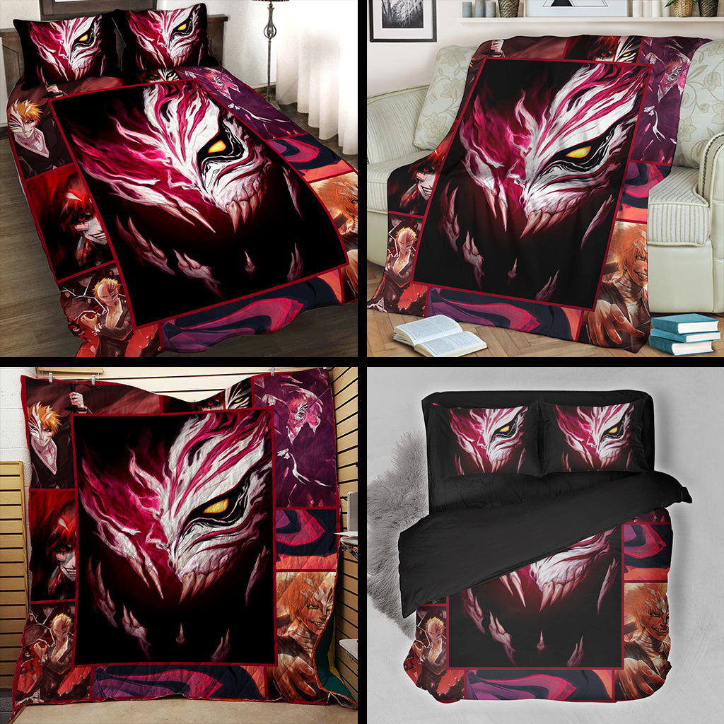 Bleach Ichigo Kurosaki Mask 3D Bed Set
