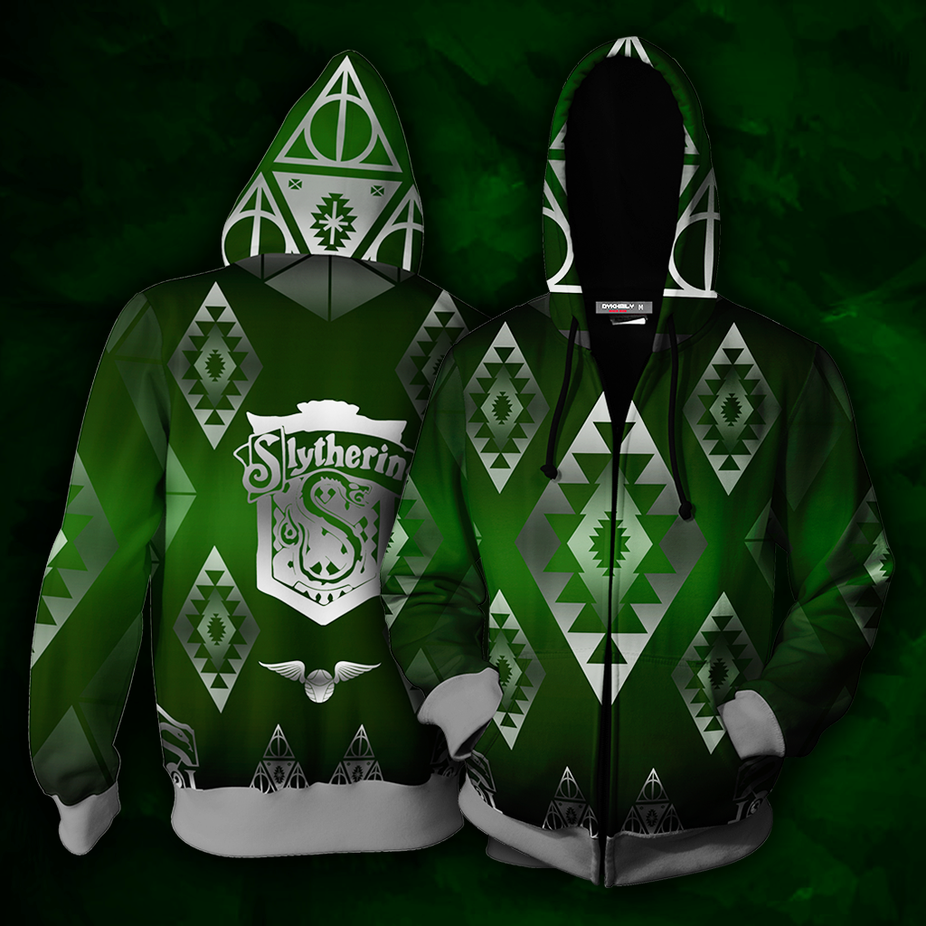 Hogwart Proud To Be A Slytherin Harry Potter 3D Hoodie Zip Hoodie S