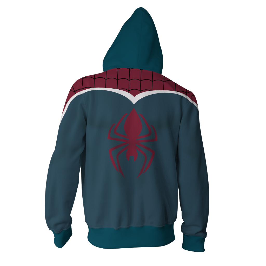 Spider-UK Cosplay PS4 New Look Zip Up Hoodie Jacket