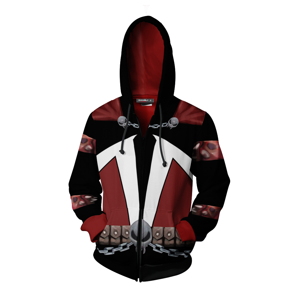 Spawn Cosplay Zip Up Hoodie Jacket
