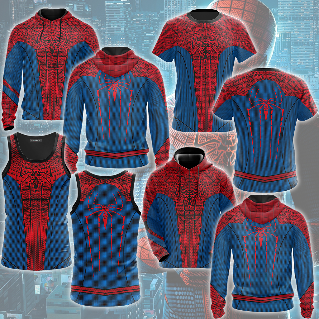 Spider-Man 2 Amazing Suit (Amazing Spider-Man 1 Suit) Cosplay Video Game All Over Printed T-shirt Tank Top Zip Hoodie Pullover Hoodie Hawaiian Shirt Beach Shorts Joggers