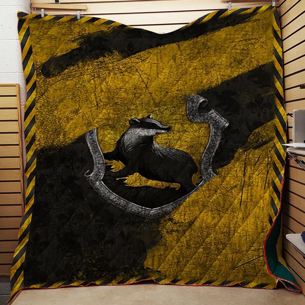 The Hufflepuff House Harry Potter 3D Quilt Blanket Twin (150x180CM)
