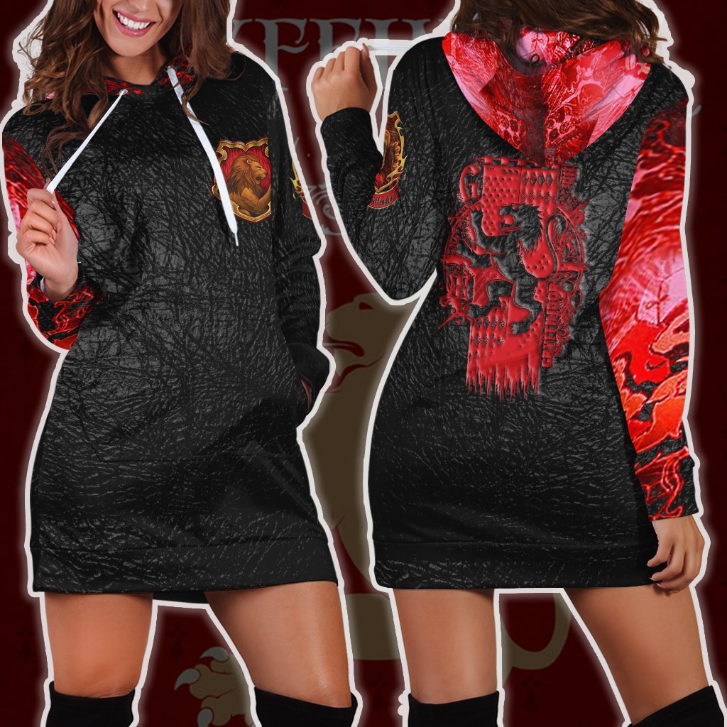 The Gryffindor Lion Harry Potter 3D Hoodie Dress XS