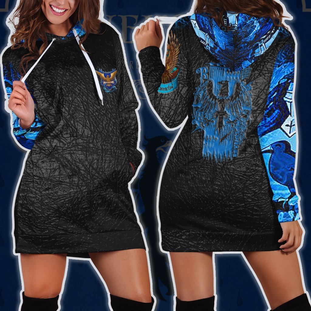 The Ravenclaw Eagle Harry Potter 3D Hoodie Dress XS