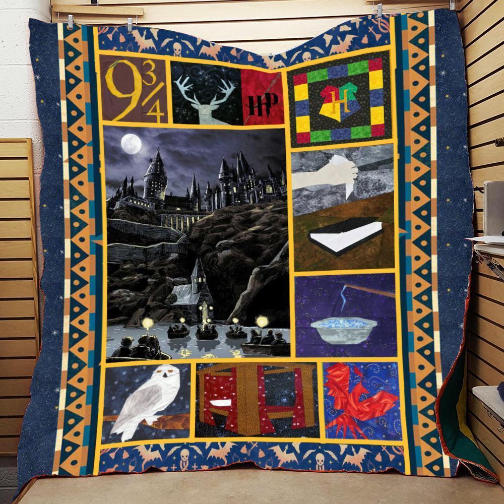 Hogwart Castle Harry Potter 3D Quilt Blanket
