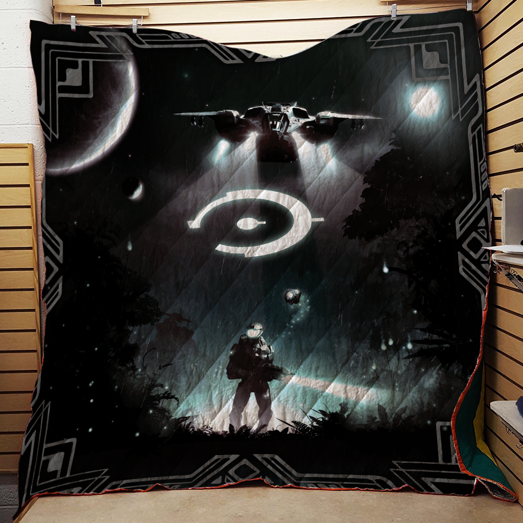 Halo 3D Quilt Set Single Quilt Twin (150x180CM)