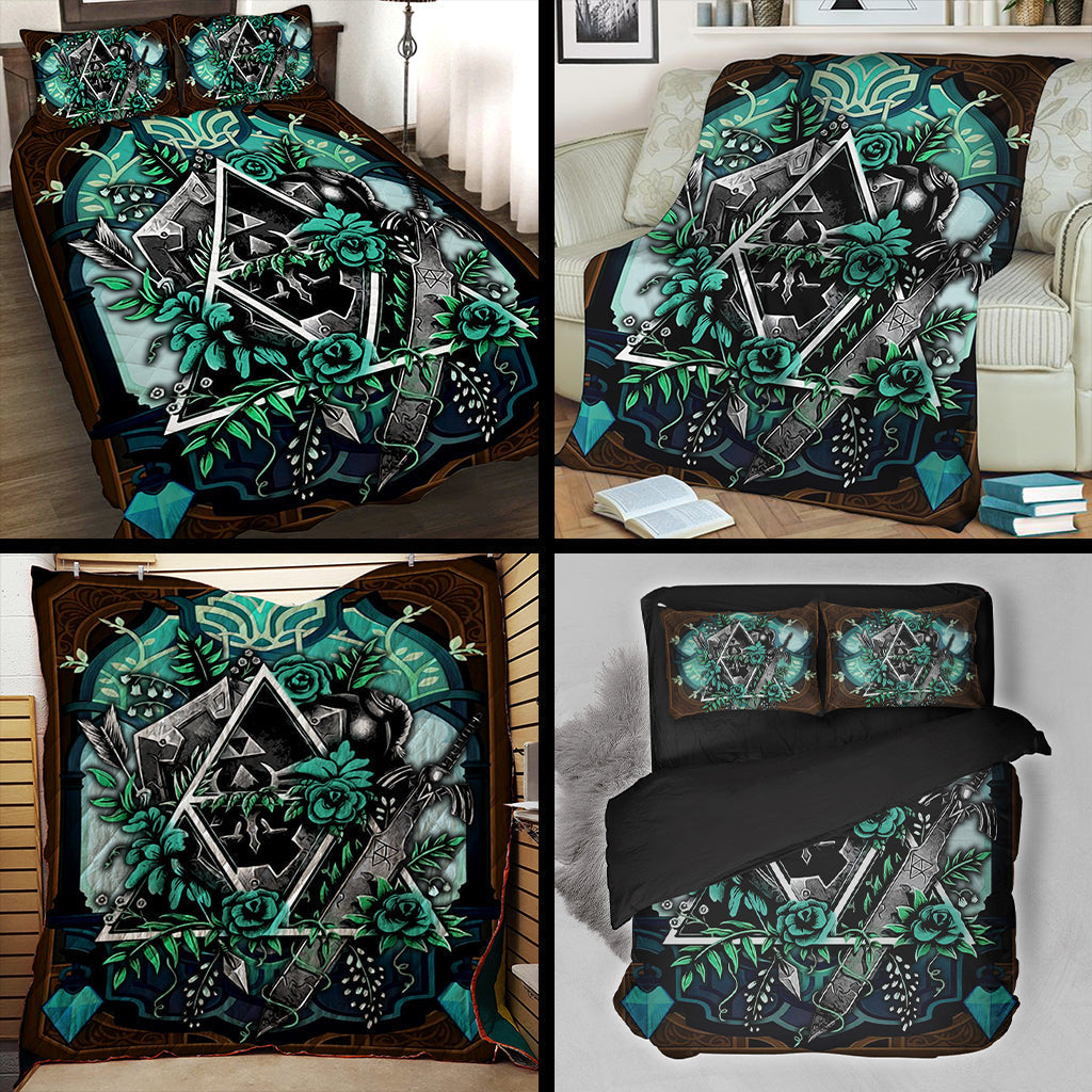 The Legend Of Zelda Green 3D Throw Blanket