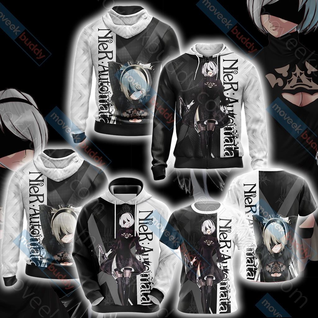 Nier Automata - 2B Unisex 3D T-shirt