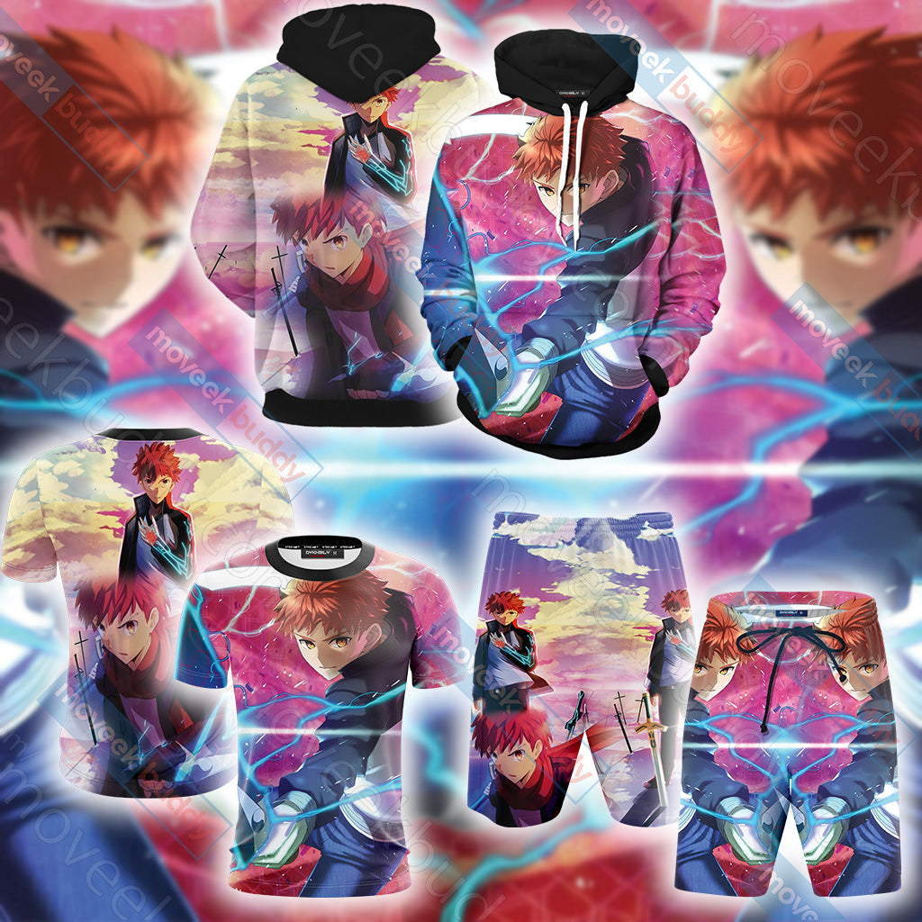 Fate/Stay Night Emiya Shirou 3D Beach Shorts