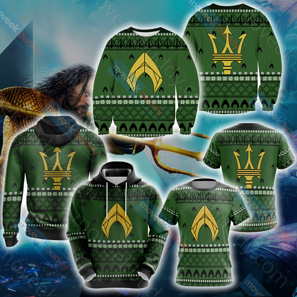 Aquaman Knitting Style 3D Sweater