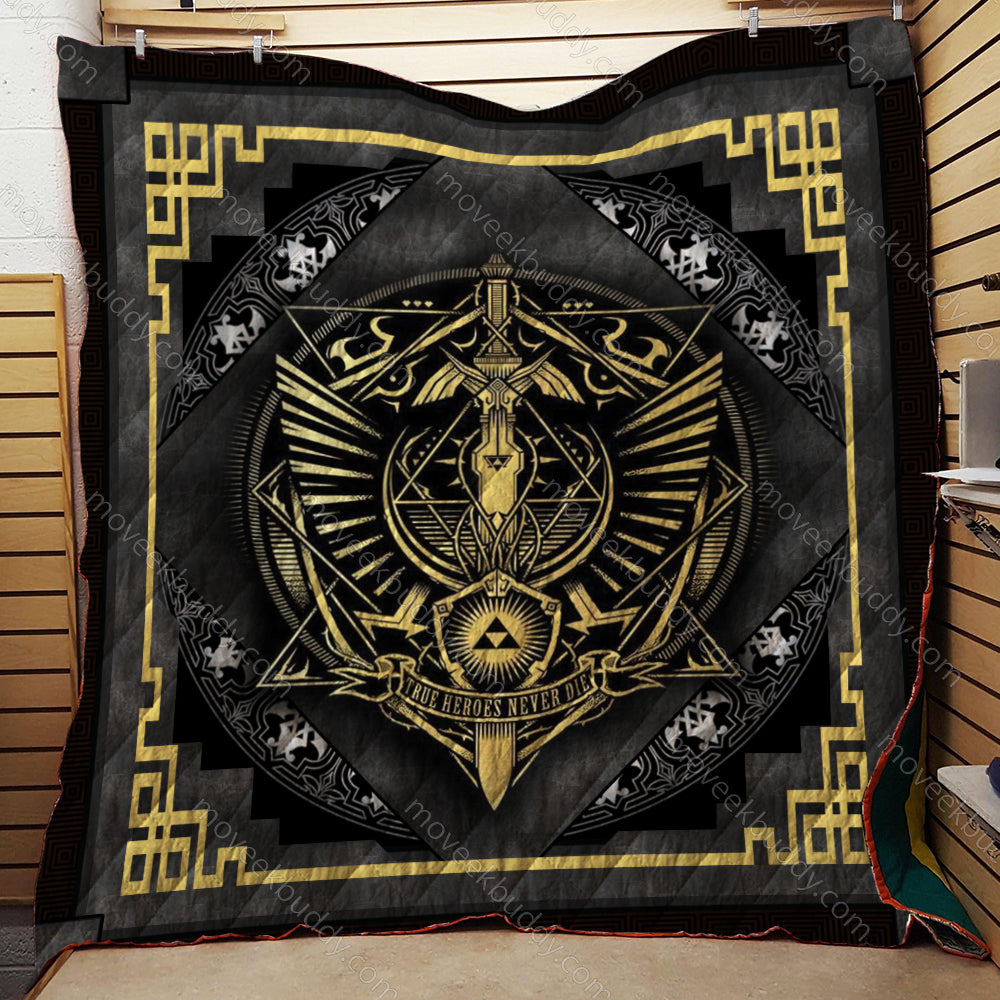 True Heroes Never Die The Legend Of Zelda 3D Quilt Blanket Quilt Set