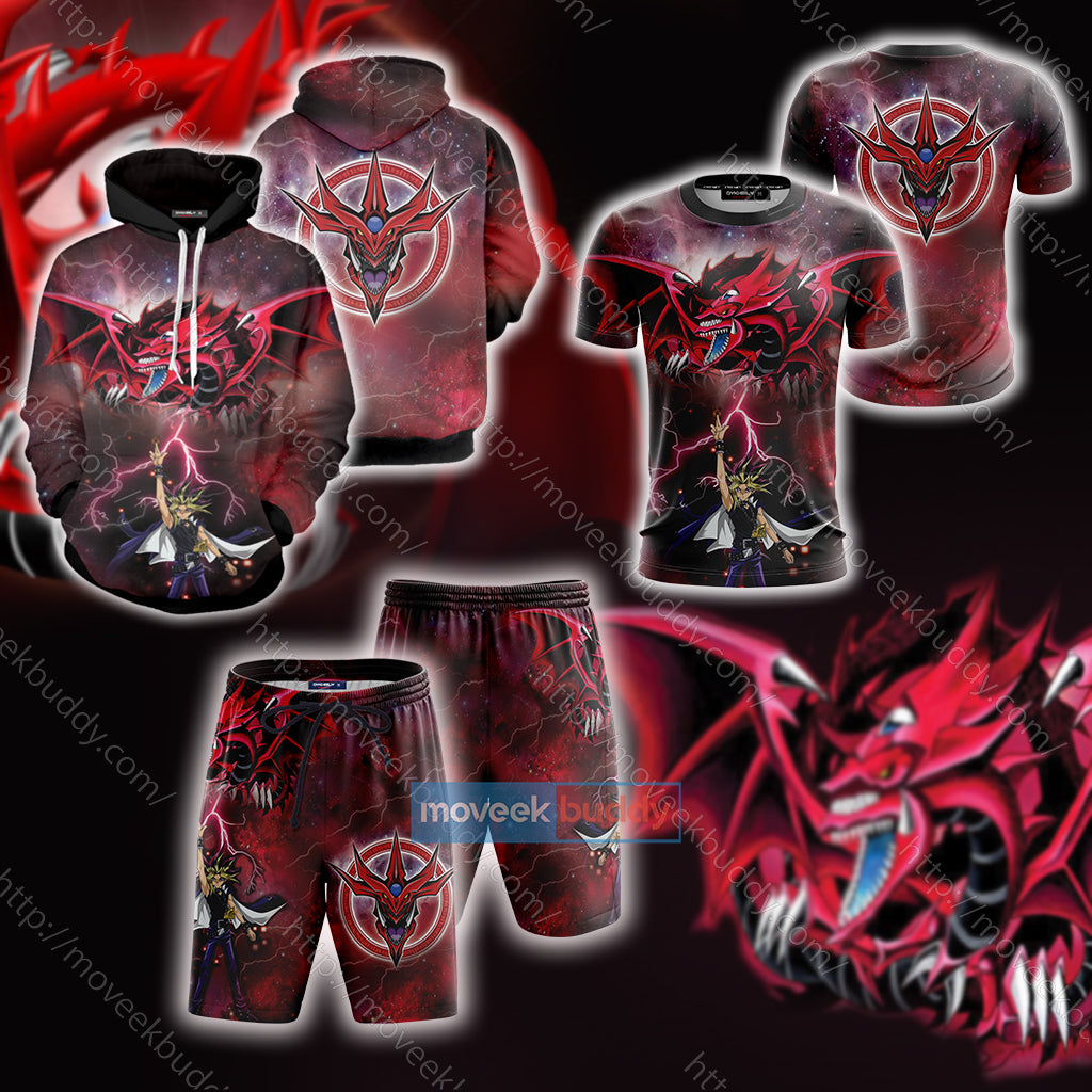 Yu-Gi-Oh! Yami Yugi And Slifer The Sky Dragon Beach Shorts