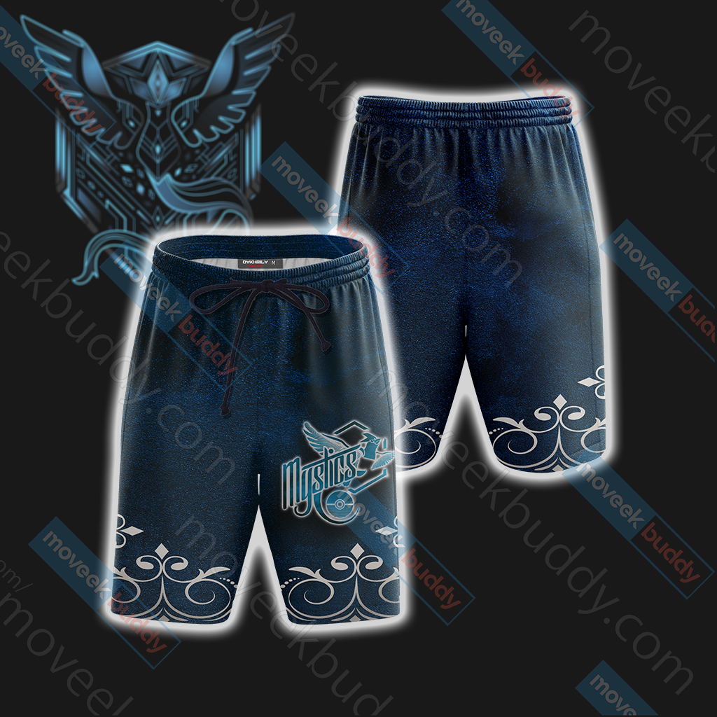 Pokemon Go - House Mystic Observe dapt Evolve New Beach Shorts S