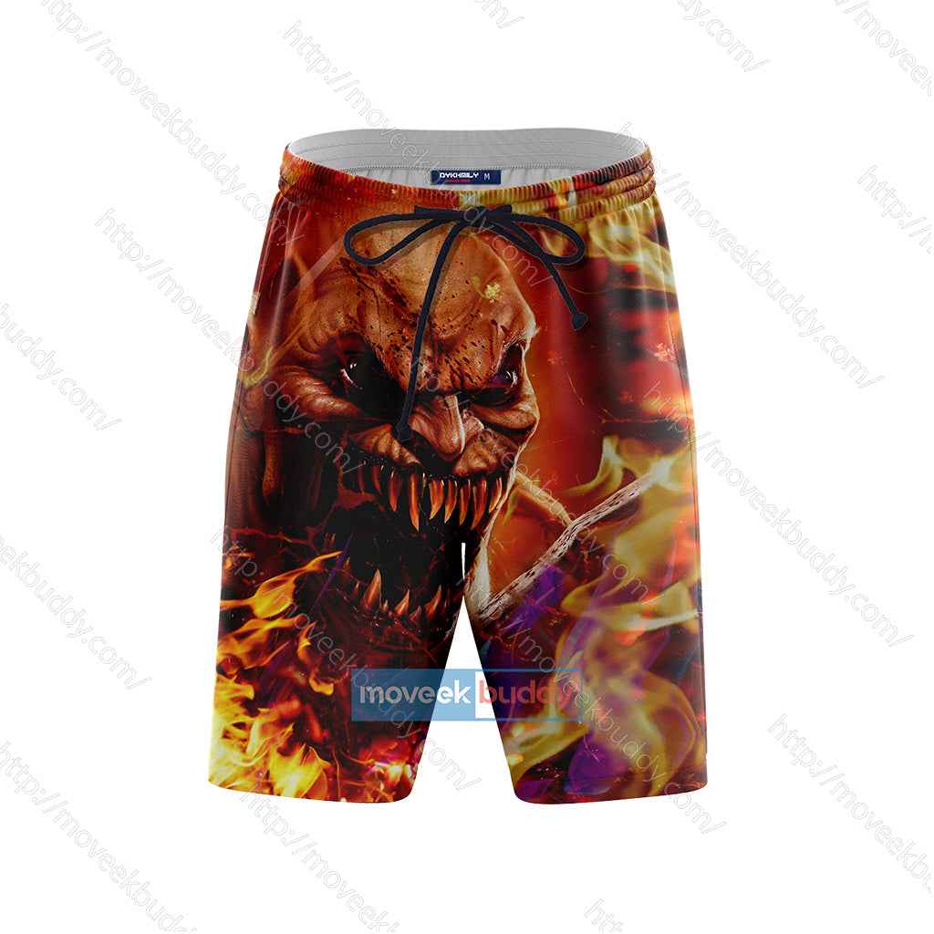 Mortal Kombat Baraka 3D Beach Shorts