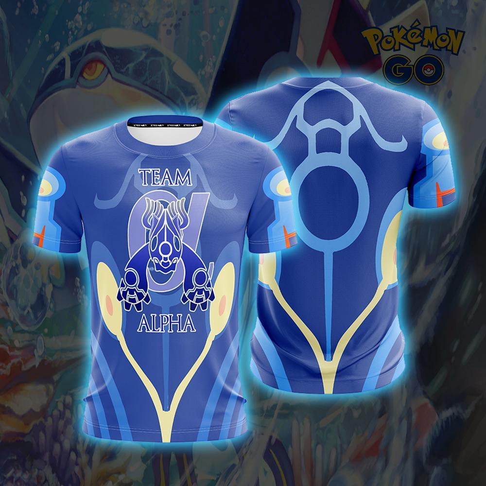Kyogre Team Alpha Pokemon Go Unisex 3D T-shirt S
