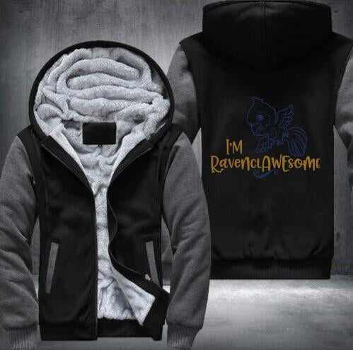 Harry Potter Winter Zip Hoodies Ravenclaw