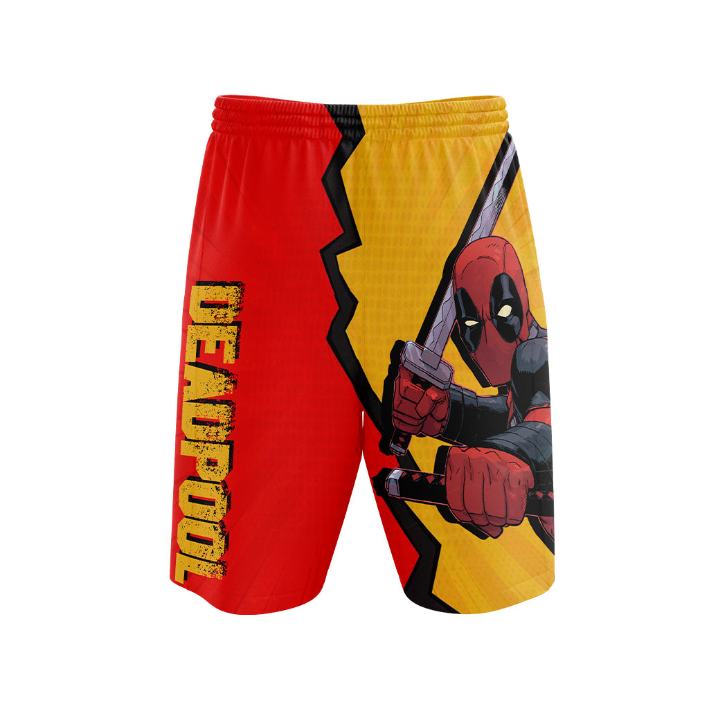 Deadpool - Gym Don't Skip Leg Day Beach Shorts
